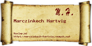 Marczinkech Hartvig névjegykártya